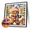 Biscuit De No&euml;l Homme-Rond Drill Peinture Diamant-40*40CM