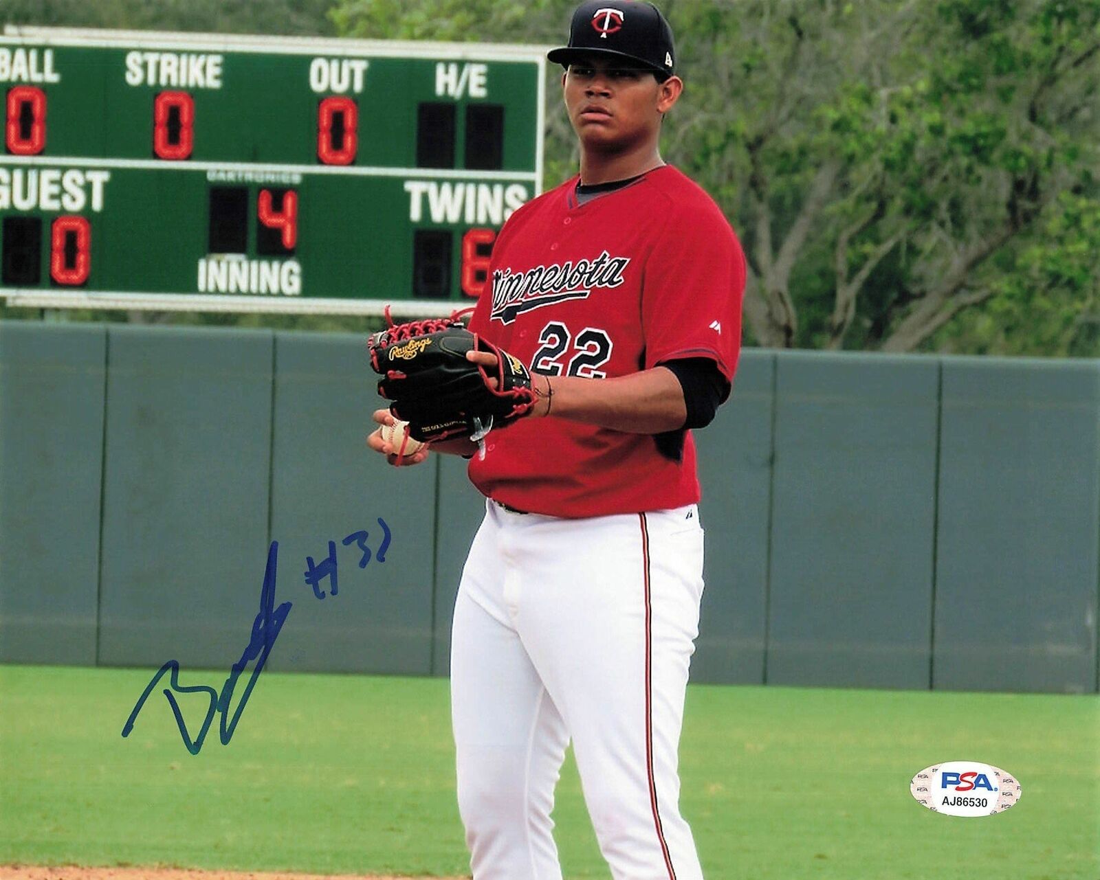 Brusdar Graterol signed 8x10 Photo Poster painting PSA/DNA Minnesota Twins Autographed