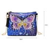 DIY Butterfly Special Shaped Diamond Painting Leather Chain Messenger Bags