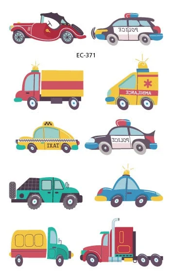 Cool Cartoon Temporary Red Card Tattoo Sticker for Boy Child Tattoo Kids Body Art Water Transfer Fake Tattoo Decals 120*75mm