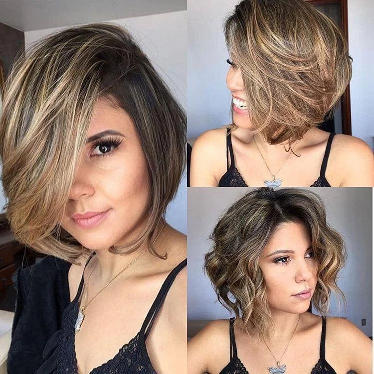 Blonde Bob Wigs Short Daily Style ELCNEPAL