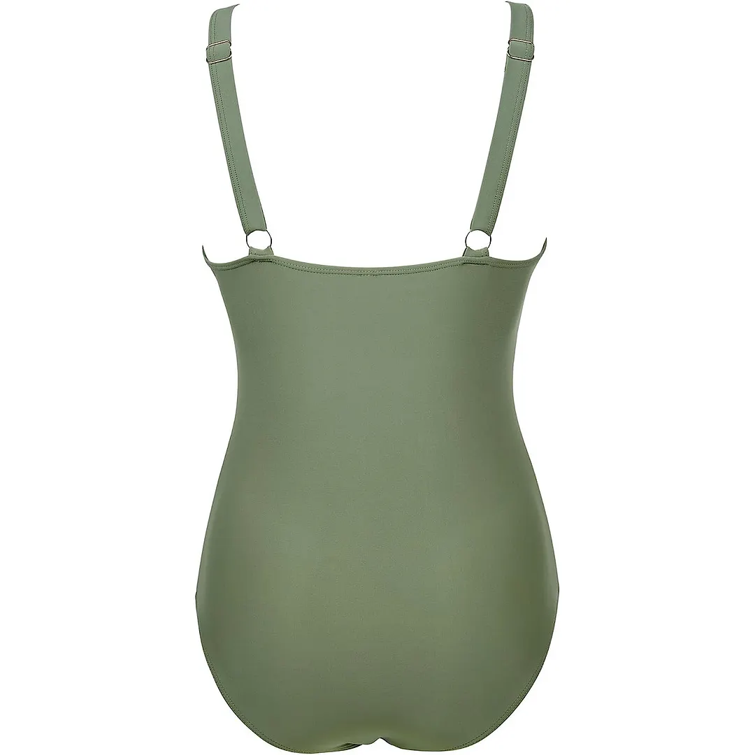 Brownm 2024 New High-Waisted Swimsuit Women's Tight Sexy Hollow Explosion
