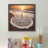 Beach Dress Girl - 14CT Stamped Cross Stitch - 45*45cm