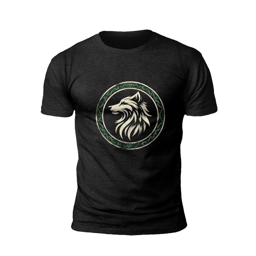Elegant Wolf Head T-Shirt