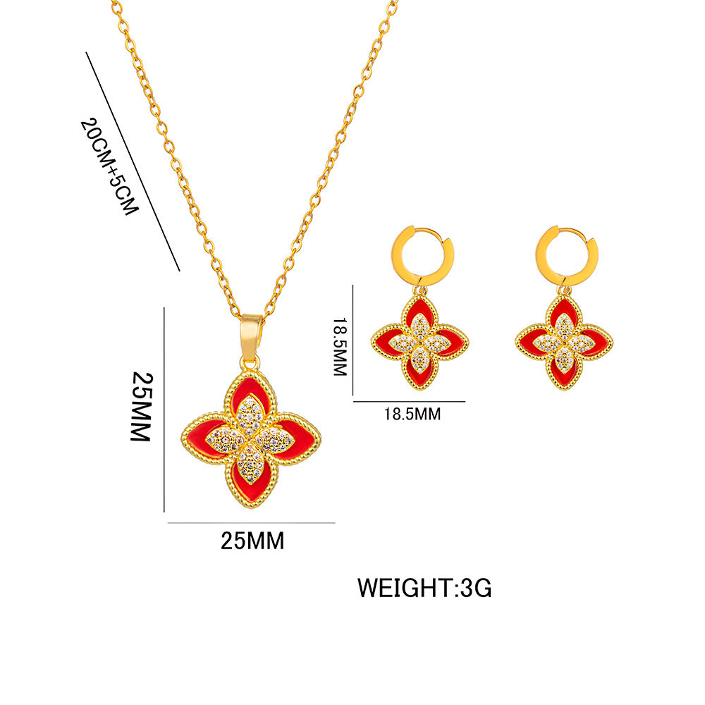 Minimalist Round Geometric Titanium Steel Electroplating Necklaces4