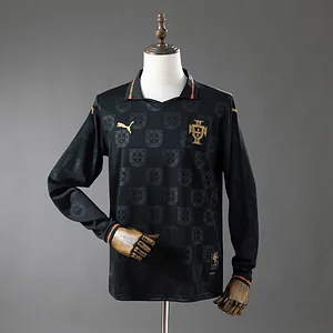 2026 Long Sleeve Portugal Black Panther Football Shirt 1:1 Thai Quality