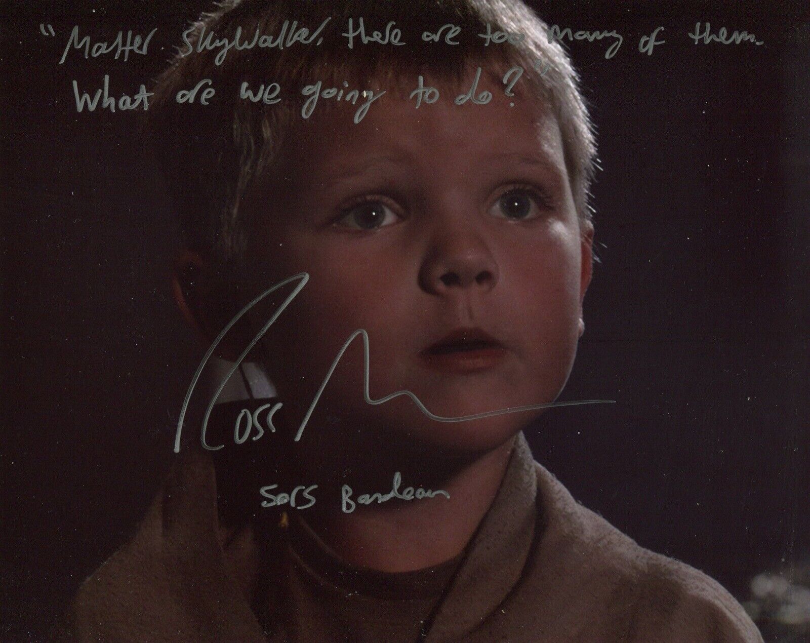 Actor Ross Beadman signed STAR WARS Revenge of the Sith 8x10 Photo Poster painting