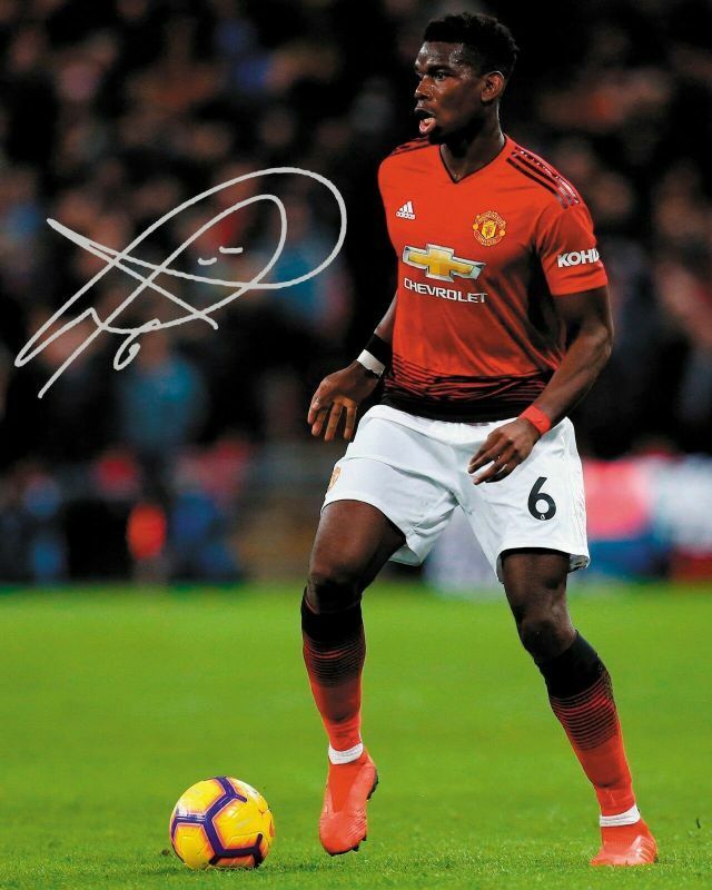 Paul Pogba - Manchester United Autograph Signed Photo Poster painting Print
