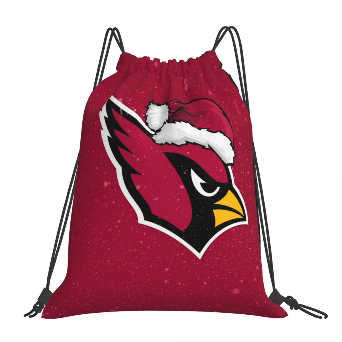 Arizona Cardinals Holiday Foldable Sports Gym Drawstring Bag