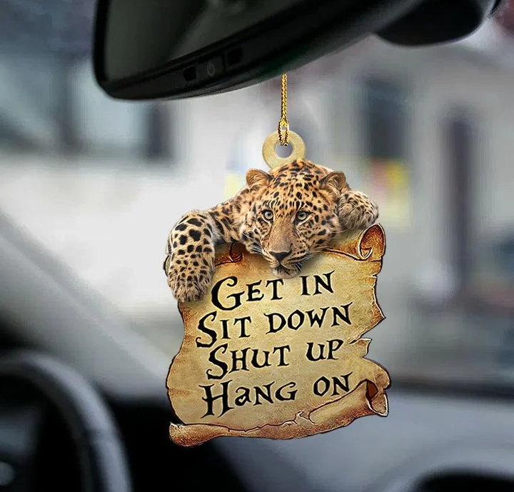 Leopard get in leopard lover two sided ornament