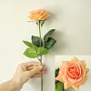Real Touch Moisture Single Head Rose Quality Artificial Flower