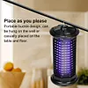 2-In-1 Microwave Electric Mosquito Killing Lamp Waterproof Insect Racket Swatter