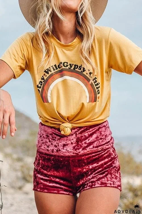 Stay Wild Gypsy Child Rainbow T-Shirt