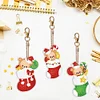 3PCS Diamond Painting Double Sided Keychain Pendant