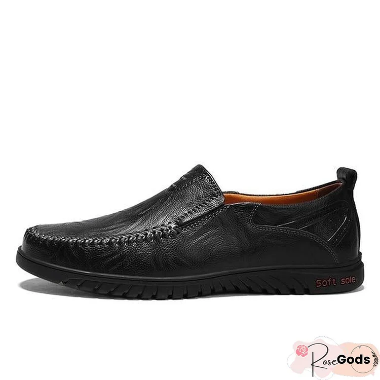 Men Shoes Leather Comfortable Men Casual Shoes Footwear Flats For Men Slip On Shoes