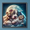 Diamond Painting -DIY Round Drill Good Night Bear and Puppy
