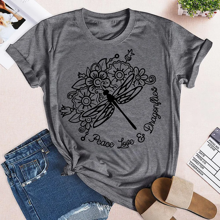 Dragonfly lovers T-Shirt-04194-Annaletters