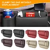 Car Seat  Organizer Leather Side Storage Box Car Seat Side Drink Phone Holder