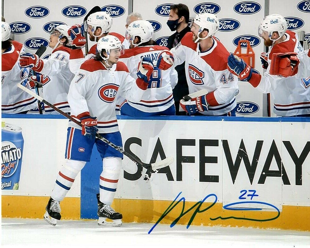 Montreal Canadiens Alexander Romanov Autographed Signed 8x10 NHL Photo Poster painting COA #3