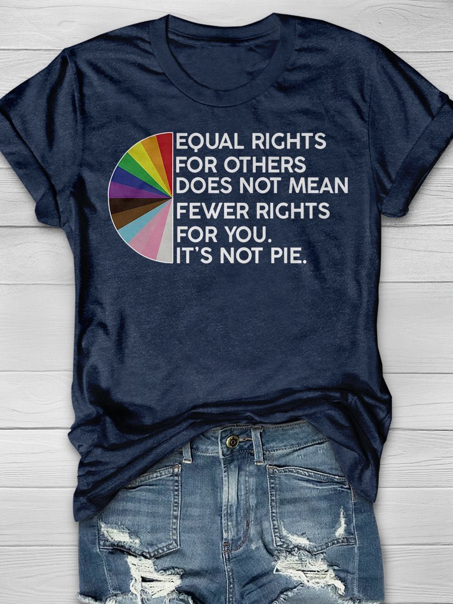 Equal Rights For Others Print Short Sleeve T-shirt