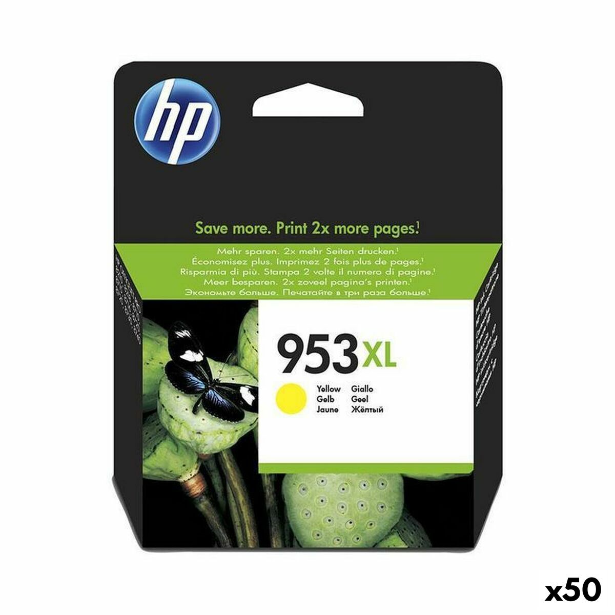 Original Ink Cartridge HP 953XL Yellow (50 Units)