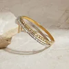 Stylish Silver Zircon Waterproof Bracelet Bangles