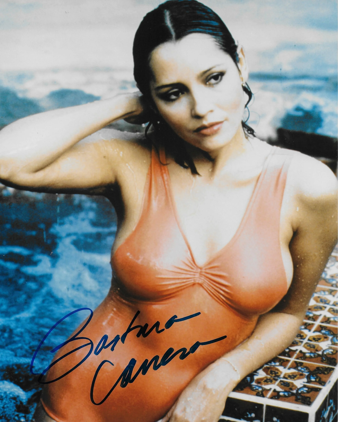 Barbara Carrera Original Autographed 8x10 Photo Poster painting #28 - NEVER SAY NEVER AGAIN