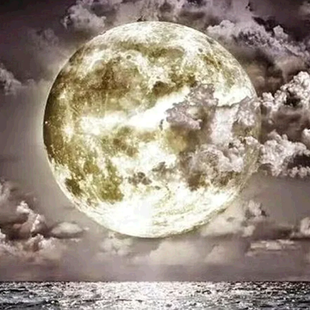 Diamond Painting - Full Round/Square Drill - Moon(30*30 - 50*50cm)