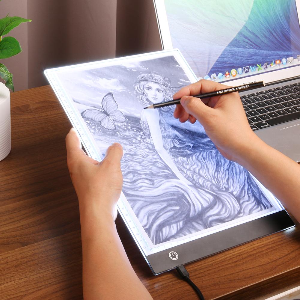 A3 LED Graphic Tablet Writing Painting Light Box Copy Tracing Board Pad (B) от Cesdeals WW