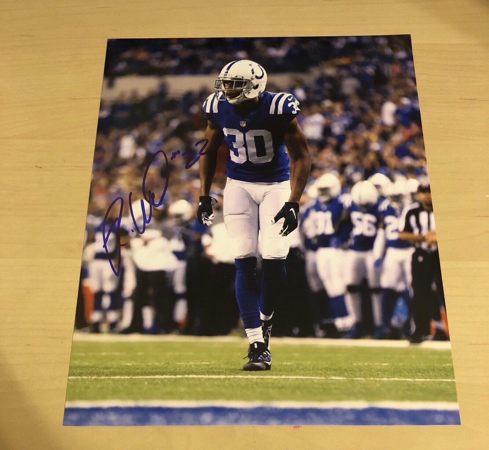 Rashaan Melvin Detroit Lions Autographed Signed 8X10 Photo Poster painting W/COA & Proof Pic