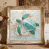 Blue Rhinestone Turtle 5D DIY Partial Drill Diamond Painting Kits Adults