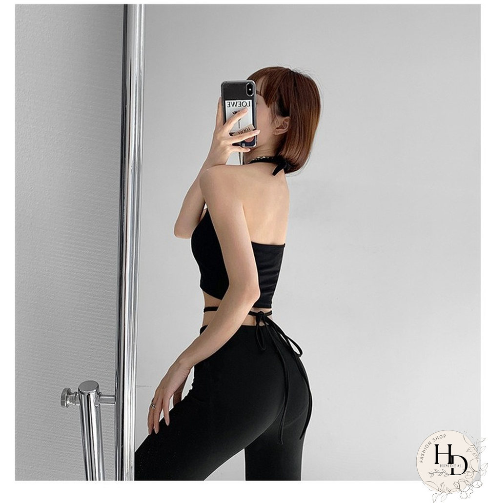 Summer Chic New Hot Girl Metal Heart Love Hollow Out Halter Sling Design Casual Outer Wear Sleeveless Navel Short Vest