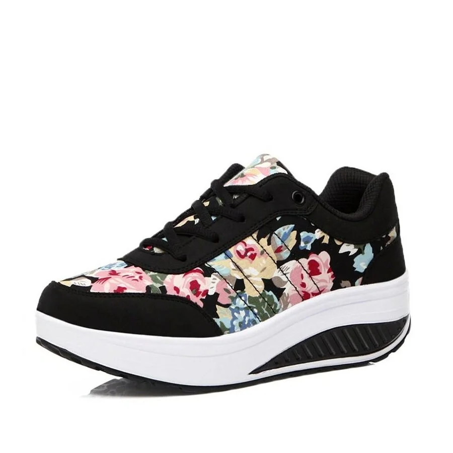 Women Shoes 2021 Fashion Sneakers Women Breathable Comfortable Wedges Sneakers Female Shoes Women Vulcanize Shoe Sneakers Women