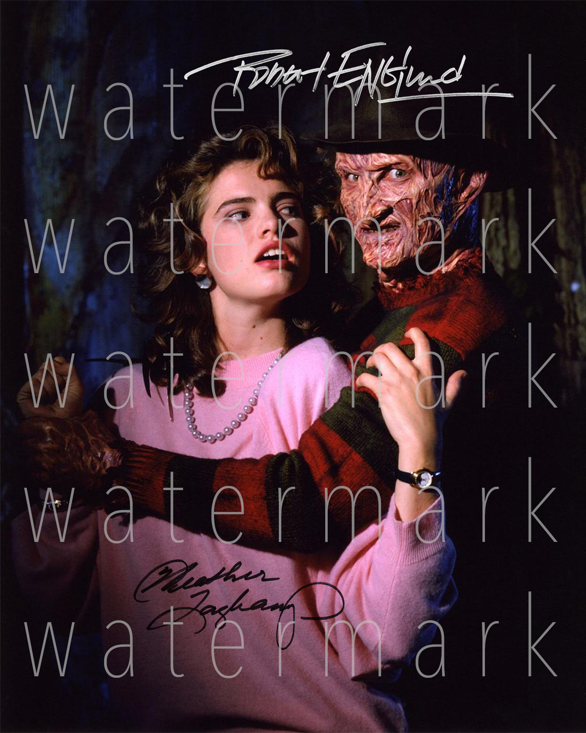 Englund Langenkamp Signed Nightmare 8X10 Photo Poster painting picture poster autograph RP