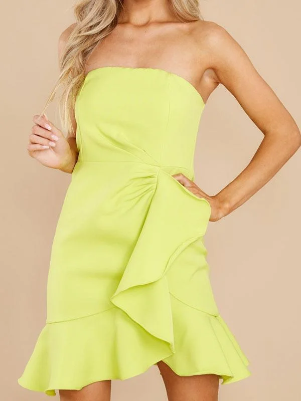 Sleeveless ruffle dress