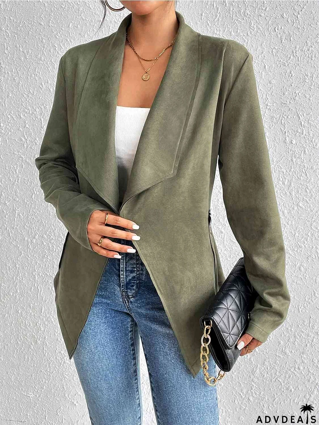 Statement Collar Long Sleeve Jacket