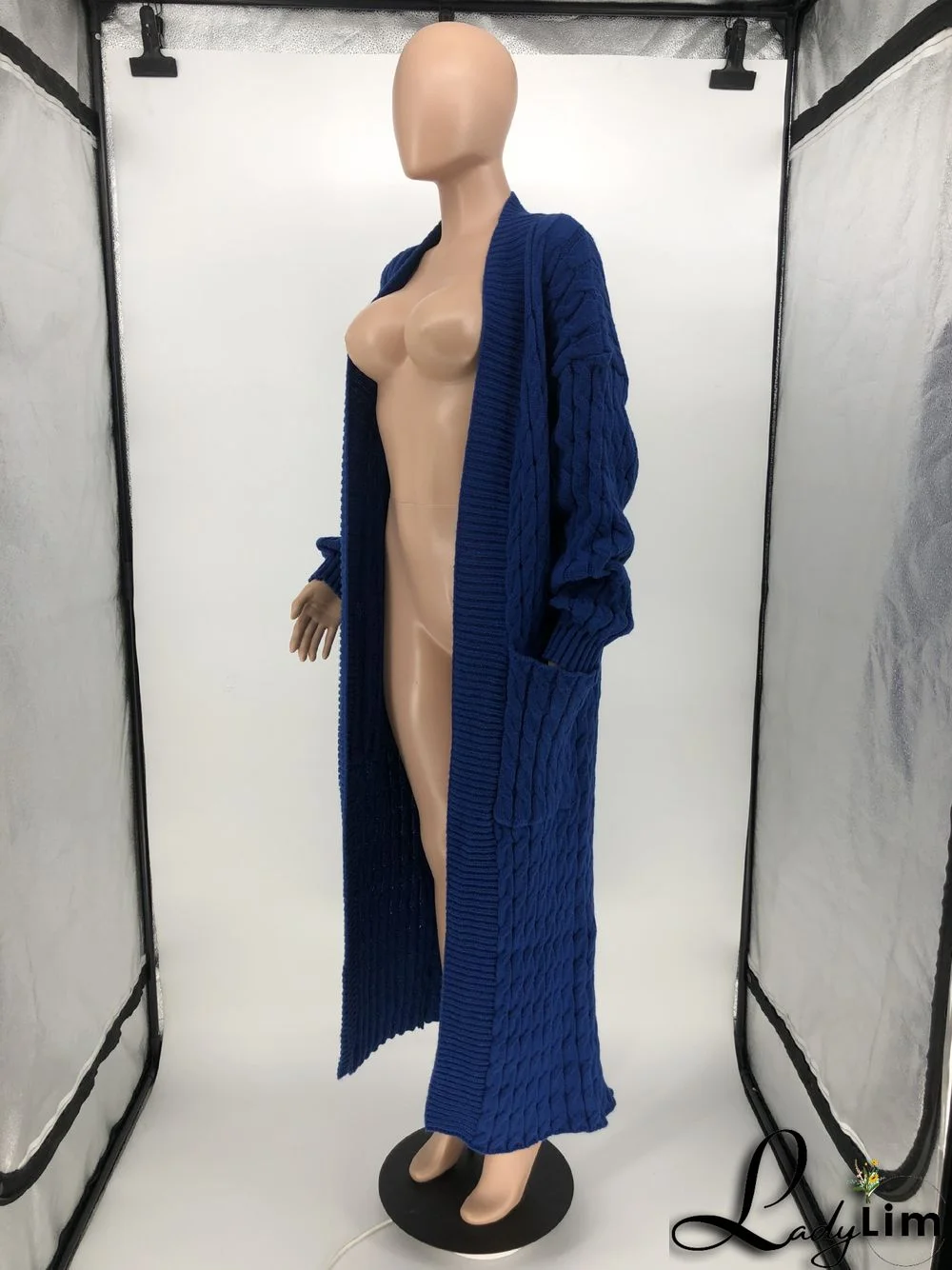 Women Winter Long Sleeve Plush Long Sweater Jacket