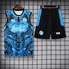 2025/2026 Napoli Pre-match Training Blue Vest+Shorts Football1:1 Thai Quality