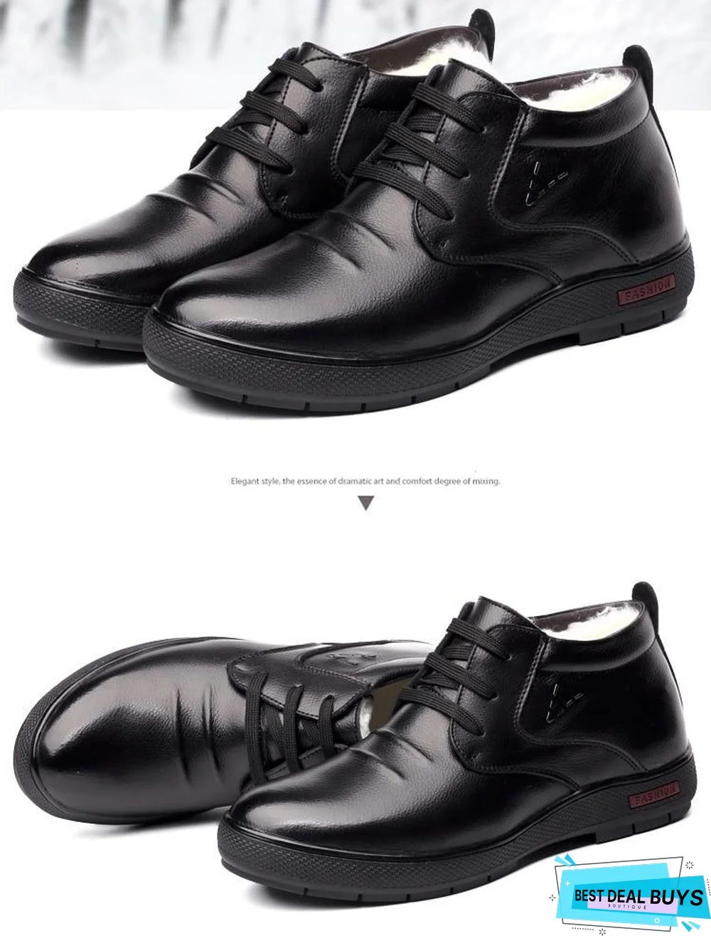 Warm Mens Shoes Winter Snow Boots, Mens Work Shoes Fashion Footwear Rubber Ankle Boots Outdoor Casual Shoes for men