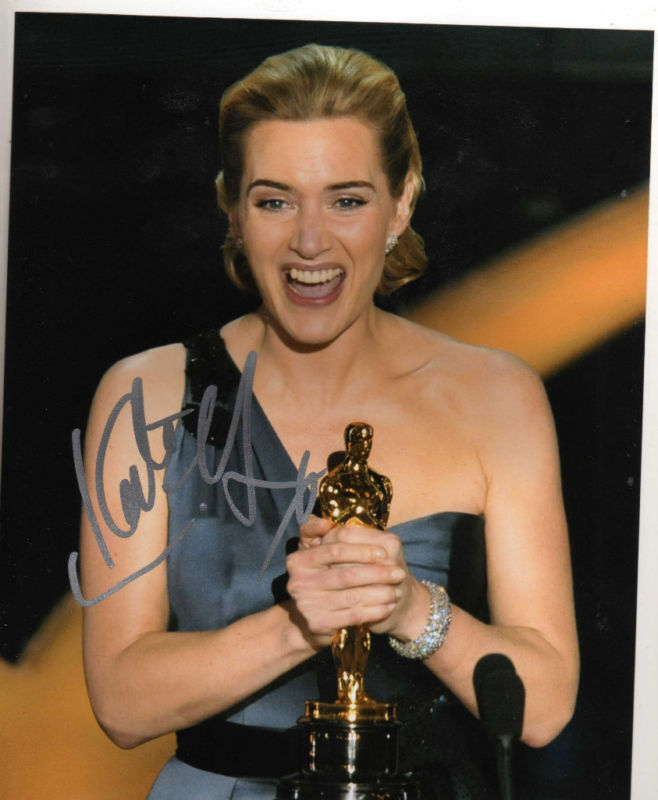 KATE WINSLET TITANIC OSCAR WINNER SIGNED 8X10 PICTURE 2