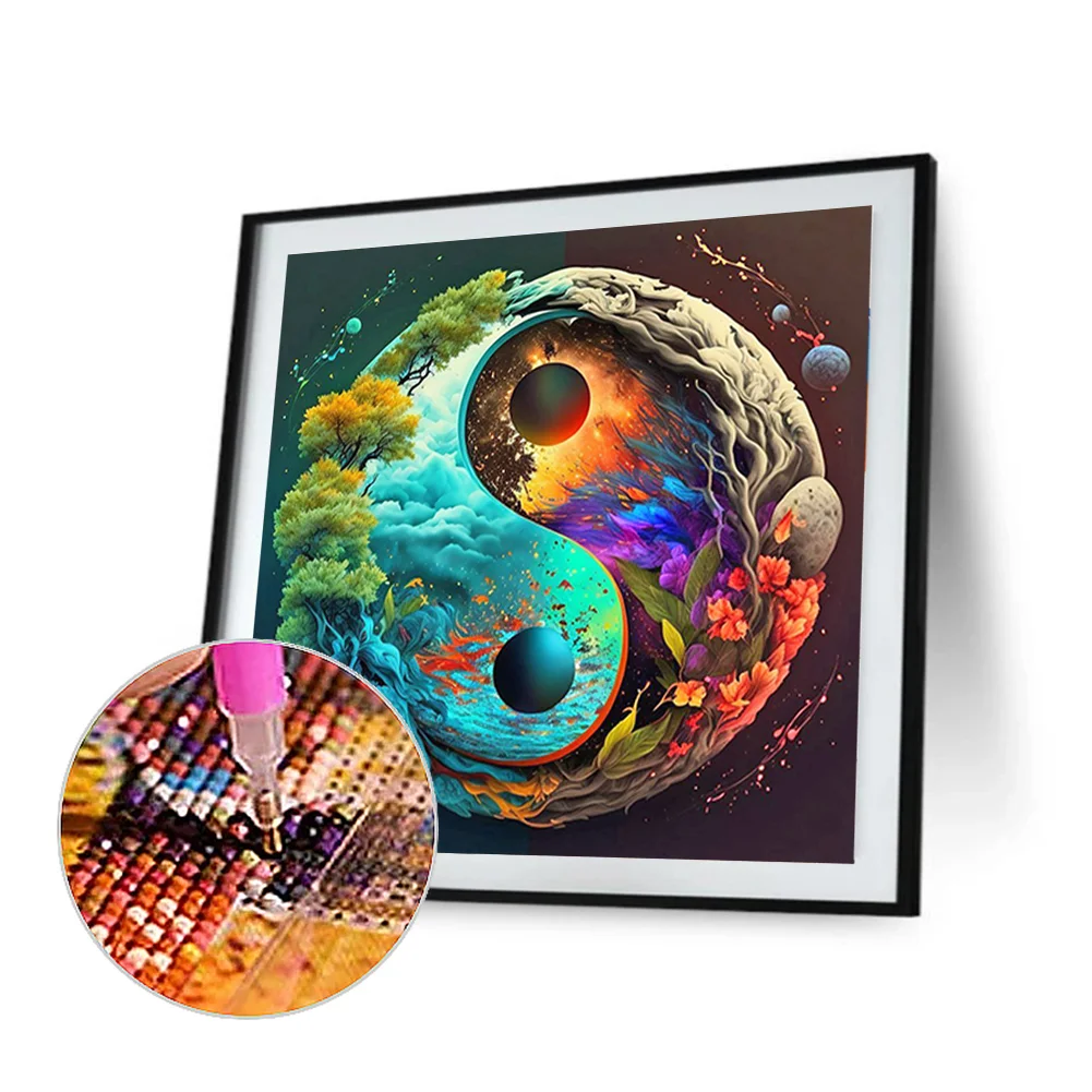 Diamond Painting - Full Round Drill - Diagram of the Universe(30*30cm)