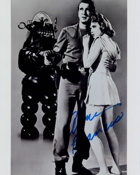 Anne Francis (Forbidden Planet) signed 8x10 Photo Poster painting