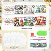 6Pcs anniversaire animal-bricolage carte de voeux