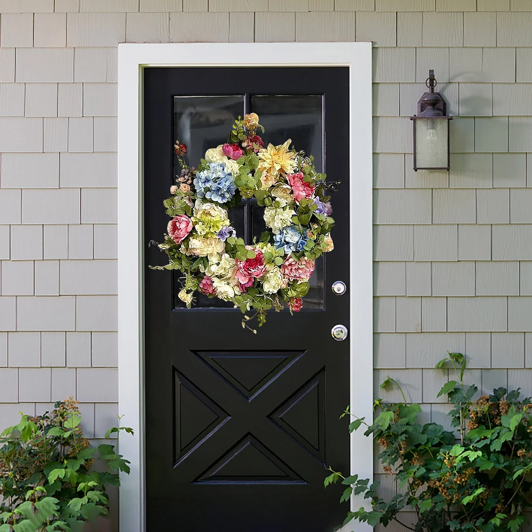 Small fresh pastoral style simulation flower door hanging