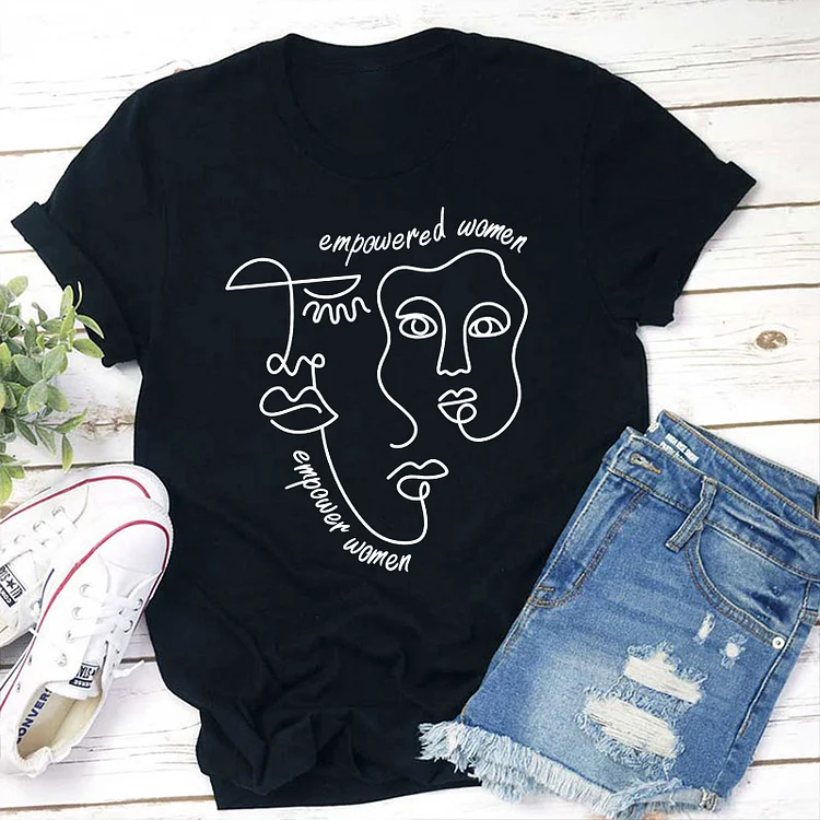 Empowered Women Empower Women Art Teacher T-Shirt