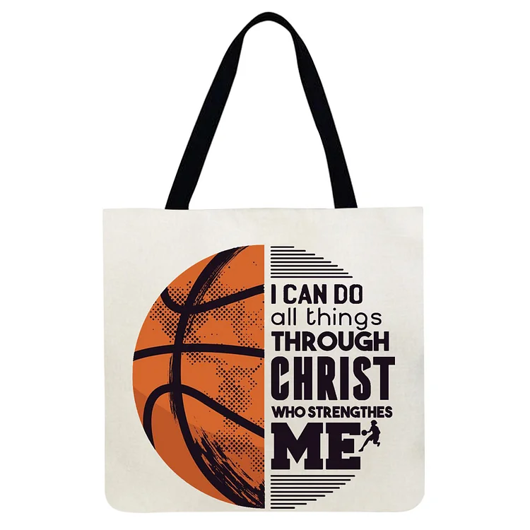 Basketball - Linen Tote Bag