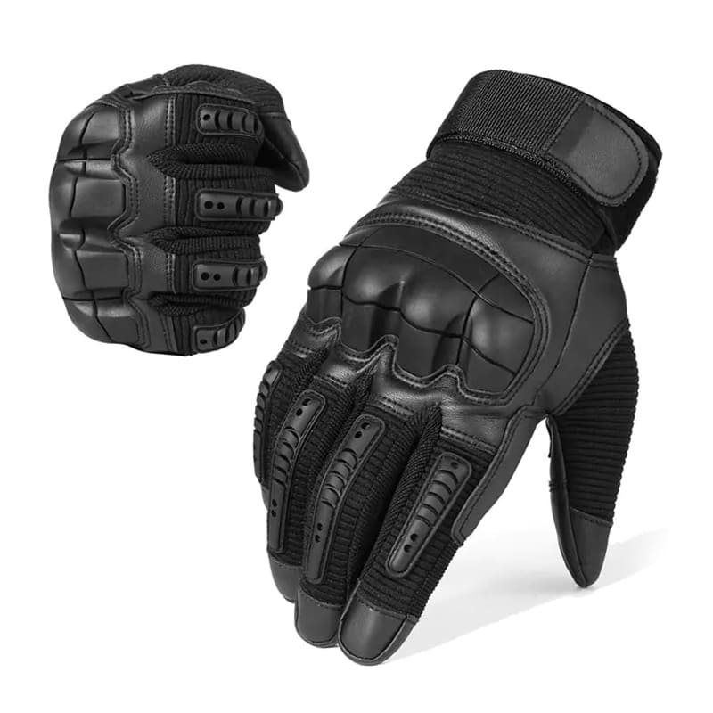 Tactical Gloves  Outdoor Survival Gloves PU Leather Army Military Combat Airsoft Sports Cycling Paintball Hunting Full Finger Glove Men