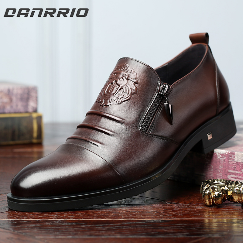 DANRRIO British Style Double Zipper Business Casual Leather Shoes  DANRRIO.COM DANRRIO