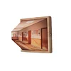 3D Naked Eye Vision Night Light Home Light Luxury Wooden Punch-Free Wall Lamp