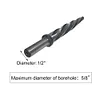5/8 inch Construction Bridge Reamer 1/2 inch Shank HSS Car Tapered Reamer Bit